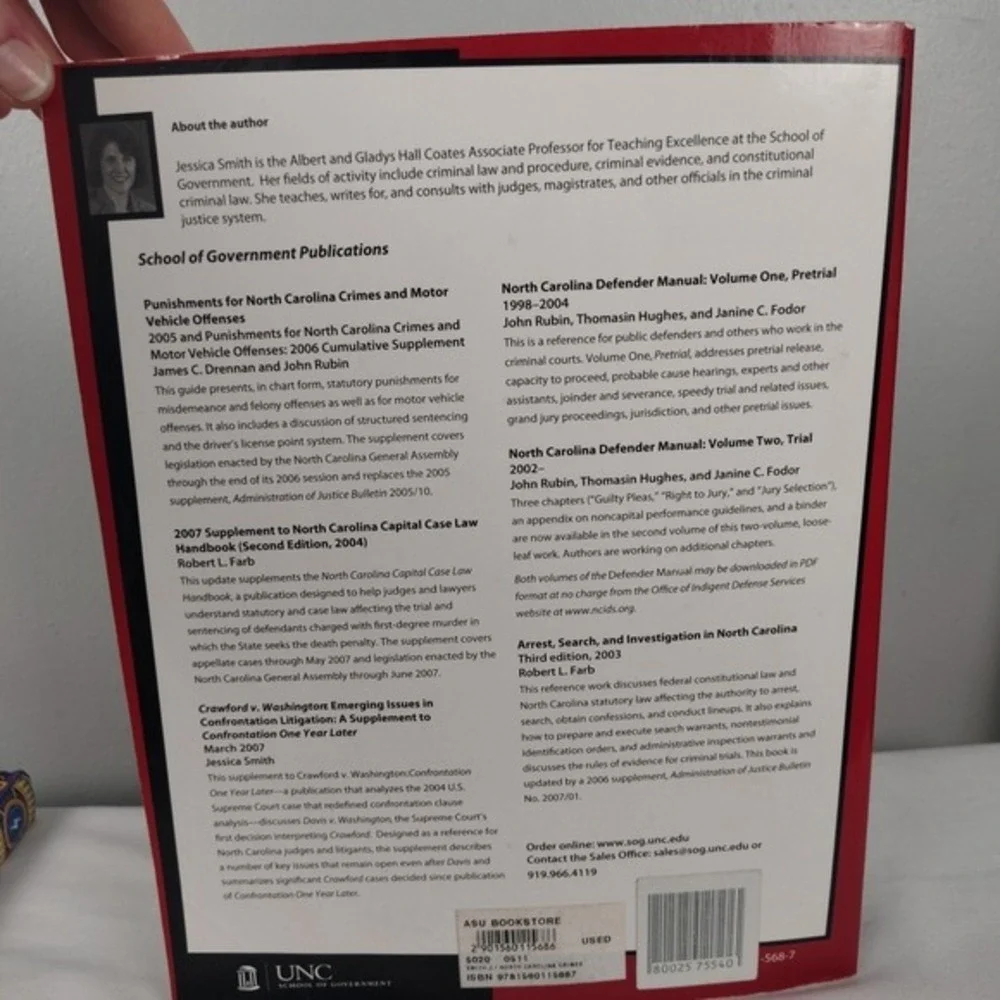 North Carolina‎ Crimes A Guidebook on the Elements of Crime by Jessica Smith law